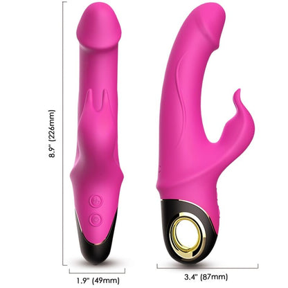 ARMONY - METEROR DILDO VIBRATORE RABBIT ROTATOR FUCSIA - ARMONY VIBRATORS | Lingerie Harness Boutique