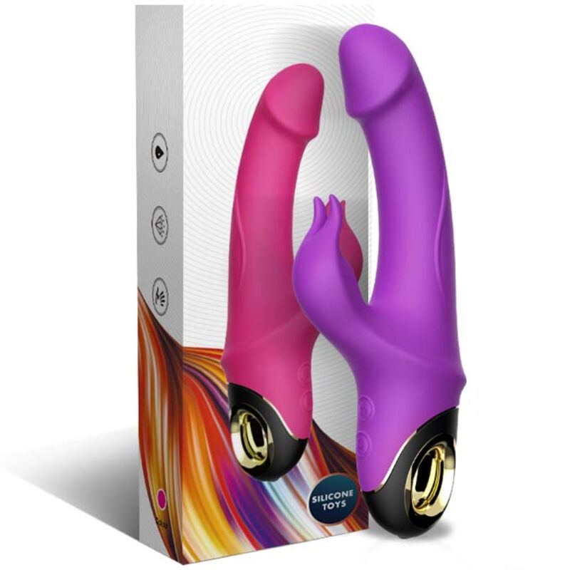 ARMONY - VIBRATOR DILDO METEROR RABBIT ROTATOR PURPLE