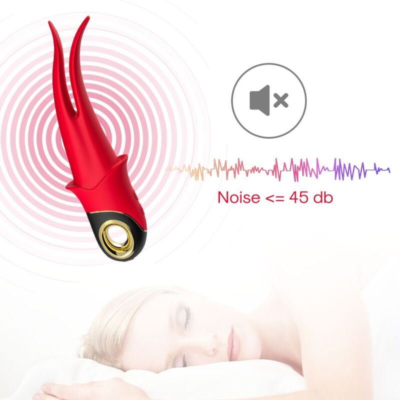 ARMONY - VIBRATORE OMBRA DOPPIA TESTA ROSSO - ARMONY VIBRATORS | Lingerie Harness Boutique