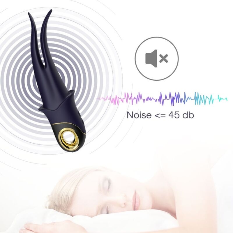 ARMONY - VIBRATORE OMBRA DOPPIA TESTA TEASING BLU - ARMONY VIBRATORS | Lingerie Harness Boutique