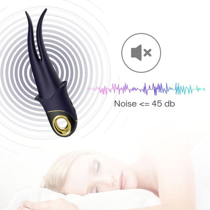 ARMONY - VIBRATORE OMBRA DOPPIA TESTA TEASING BLU - ARMONY VIBRATORS | Lingerie Harness Boutique
