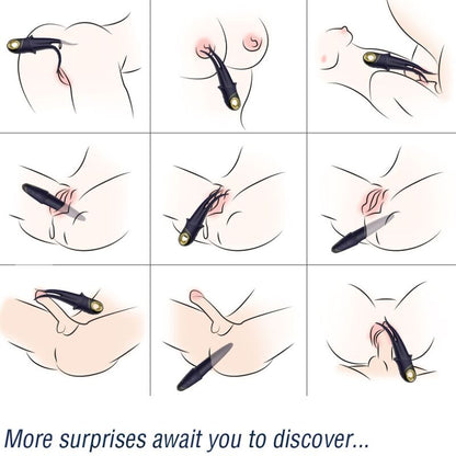 ARMONY - VIBRATORE OMBRA DOPPIA TESTA TEASING BLU - ARMONY VIBRATORS | Lingerie Harness Boutique