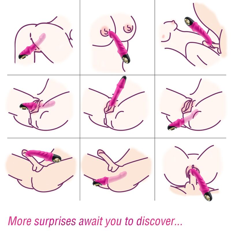 ARMONY - JOYBLADE DILDO VIBRATORE ROTATORE FUCSIA - ARMONY VIBRATORS | Lingerie Harness Boutique