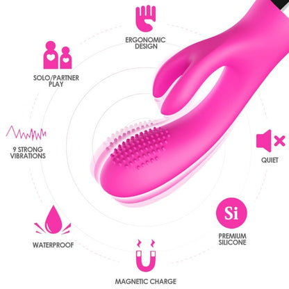 ARMONY - VIBRATORE CONIGLIO FUCSIA - ARMONY VIBRATORS | Lingerie Harness Boutique