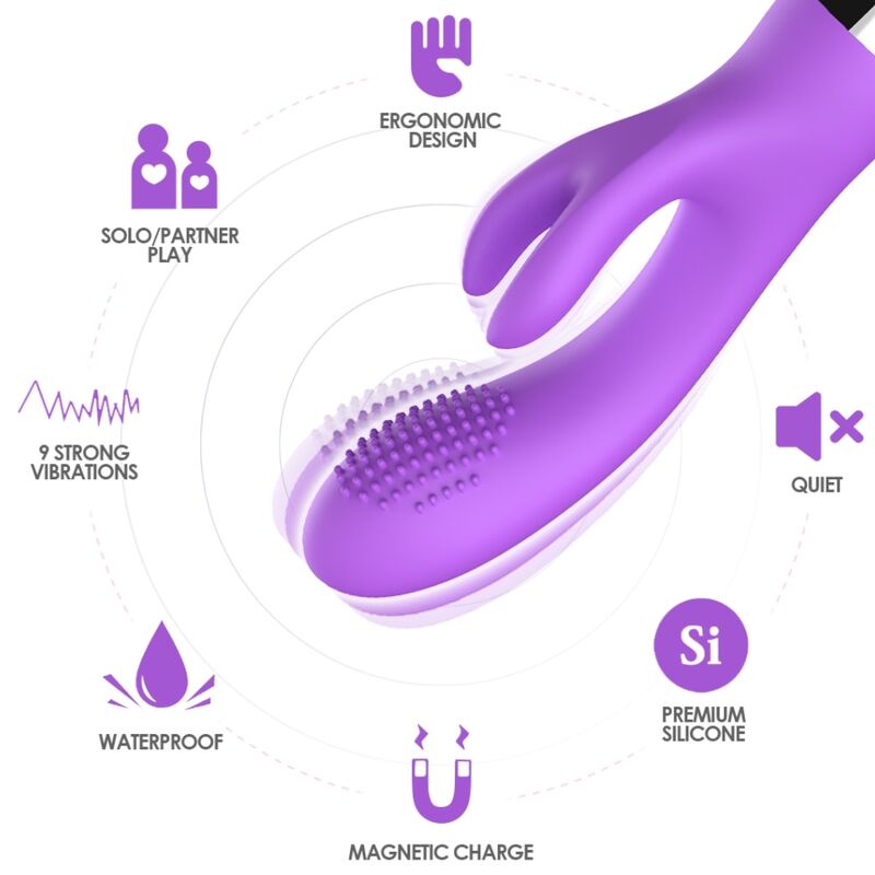 ARMONY - VIBRATORE RABBIT VIOLA - ARMONY VIBRATORS | Lingerie Harness Boutique