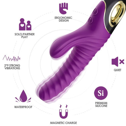ARMONY - VIBRATORE ETERNITY IN SILICONE VIOLA - ARMONY VIBRATORS | Lingerie Harness Boutique
