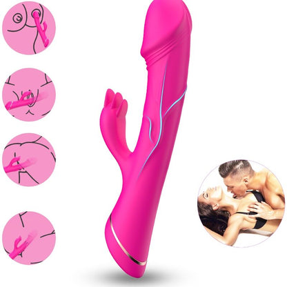 ARMONY - DILDO VIBRATORE CONIGLIO IN SILICONE FUCSIA - ARMONY VIBRATORS | Lingerie Harness Boutique