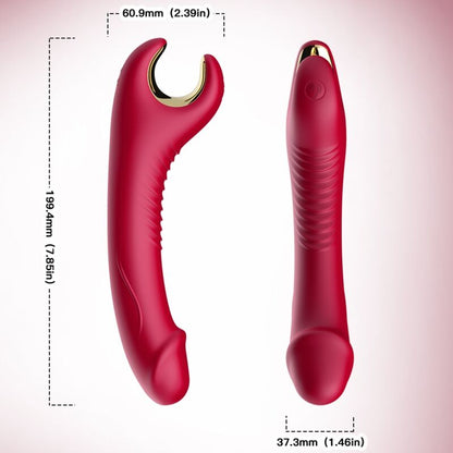 ARMONY - VIBRATORE E ROTATORE PRINCE DILDO ROSSO - ARMONY VIBRATORS | Lingerie Harness Boutique