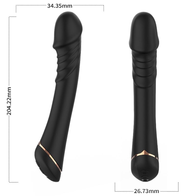 ARMONY - VIBRATORE DILDO IN SILICONE NERO - ARMONY VIBRATORS | Lingerie Harness Boutique