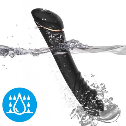 ARMONY - BLACK SILICONE DILDO VIBRATOR