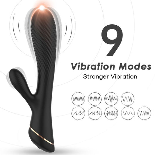 ARMONY - VIBRATORE RABBIT IN SILICONE NERO - ARMONY VIBRATORS | Lingerie Harness Boutique