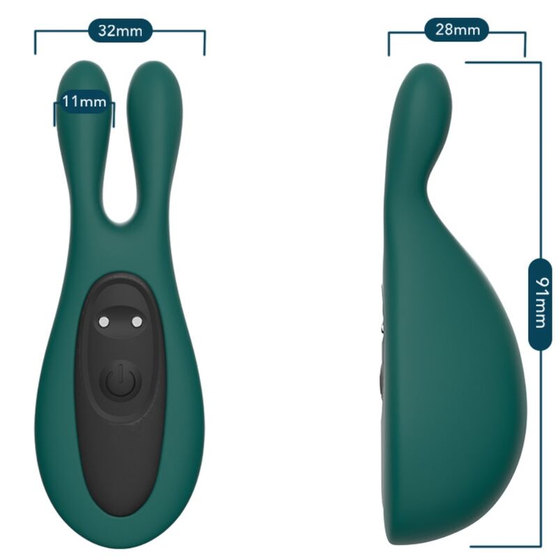 ARMONY - STIMOLATORE E VIBRATORE CONIGLIO VERDE - ARMONY STIMULATORS | Lingerie Harness Boutique