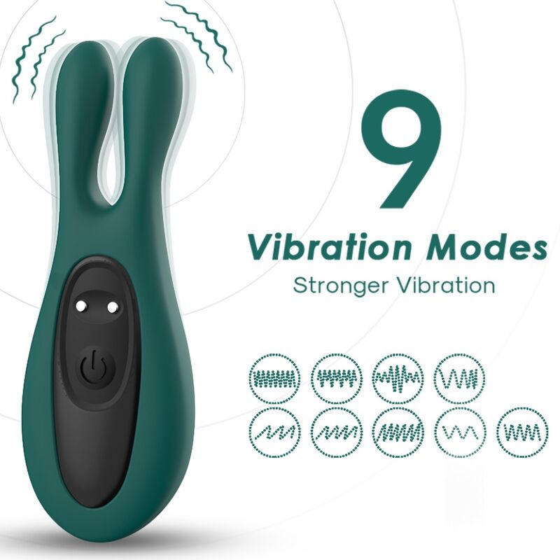 ARMONY - STIMOLATORE E VIBRATORE CONIGLIO VERDE - ARMONY STIMULATORS | Lingerie Harness Boutique