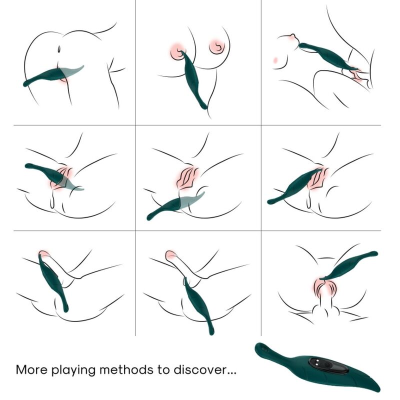 ARMONY - STIMOLATORE E VIBRATORE VERDE FOGLIA - ARMONY STIMULATORS | Lingerie Harness Boutique