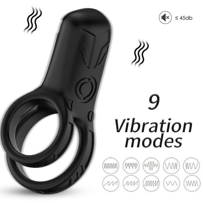 ARMONY - BLACK DOUBLE RING VIBRATOR