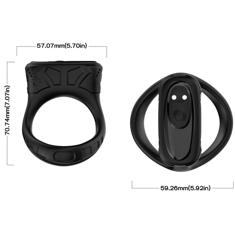 ARMONY - ANELLO VIBRATORE E MULTIPOSIZIONE NERO - ARMONY FOR HIM | Lingerie Harness Boutique