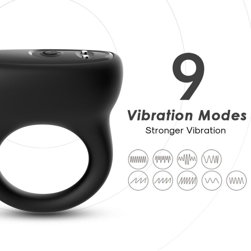 ARMONY - BLACK VIBRATING RING