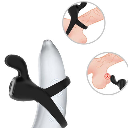 ARMONY - ANELLO VIBRATORE RABBIT NERO - ARMONY FOR HIM | Lingerie Harness Boutique