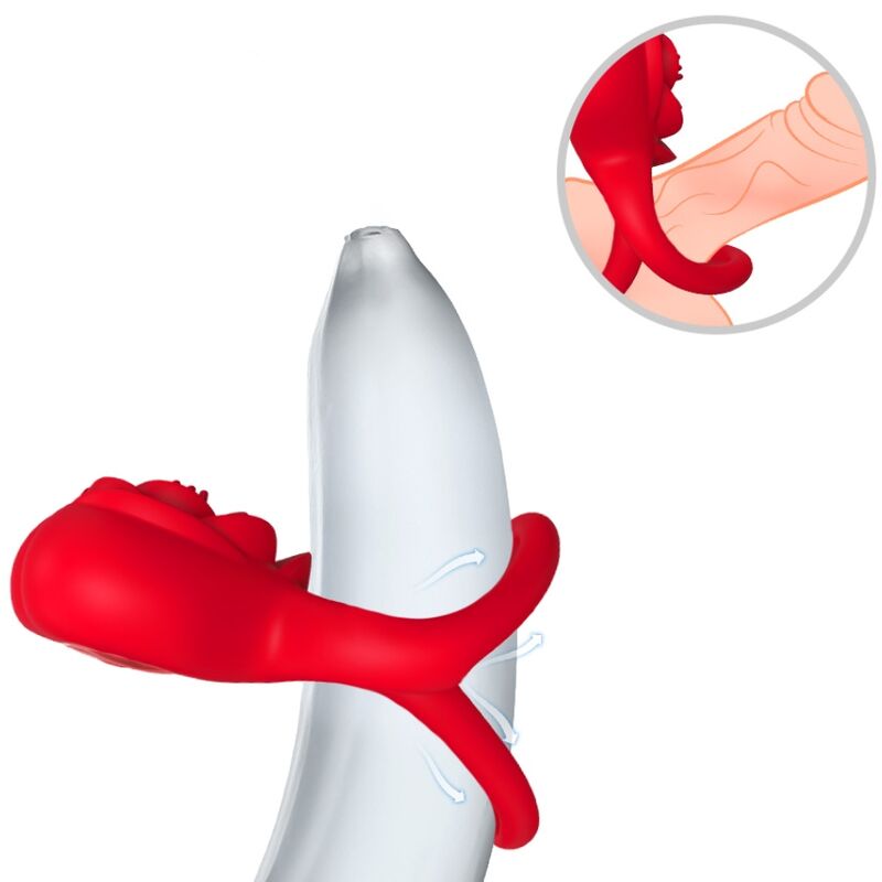 ARMONY - ANELLO VIBRATORE CUORE ROSSO - ARMONY FOR HIM | Lingerie Harness Boutique