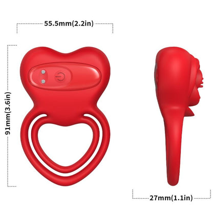 ARMONY - ANELLO VIBRATORE CUORE ROSSO - ARMONY FOR HIM | Lingerie Harness Boutique