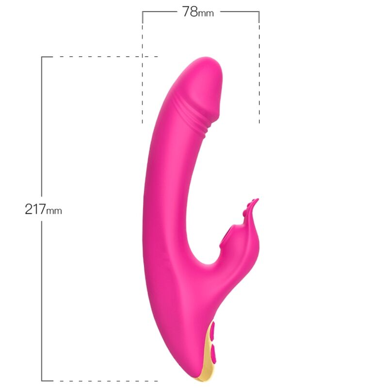 ARMONY - AMANTE CHE LECCA IL CLITORITE VIBRANTE E IL PUNTO G FUCSIA - ARMONY STIMULATORS | Lingerie Harness Boutique