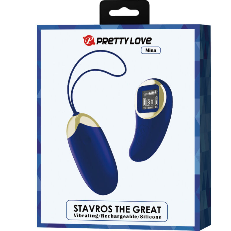 PRETTY LOVE - TELECOMANDO UOVO VIBRANTE MINA BLU - PRETTY LOVE LED | Lingerie Harness Boutique