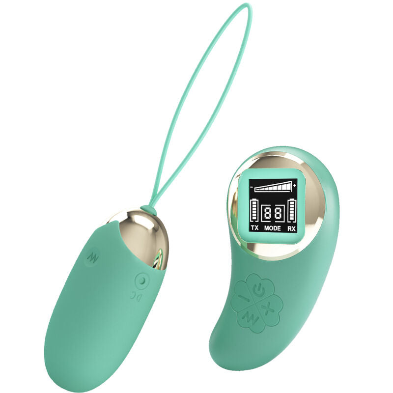 PRETTY LOVE - MINIERA DI UOVO VIBRANTE CON TELECOMANDO VERDE - PRETTY LOVE LED | Lingerie Harness Boutique