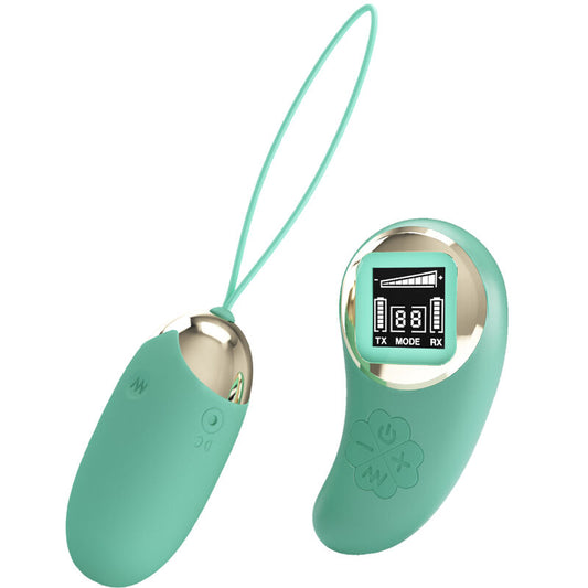 PRETTY LOVE - MINIERA DI UOVO VIBRANTE CON TELECOMANDO VERDE - PRETTY LOVE LED | Lingerie Harness Boutique
