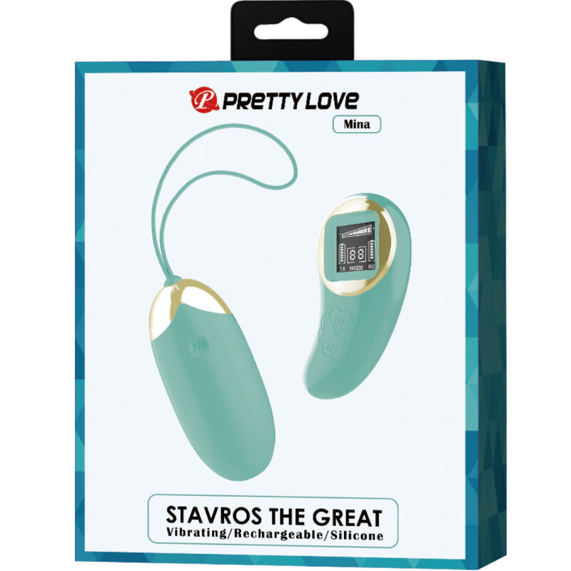 PRETTY LOVE - MINIERA DI UOVO VIBRANTE CON TELECOMANDO VERDE - PRETTY LOVE LED | Lingerie Harness Boutique