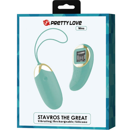 PRETTY LOVE - MINIERA DI UOVO VIBRANTE CON TELECOMANDO VERDE - PRETTY LOVE LED | Lingerie Harness Boutique