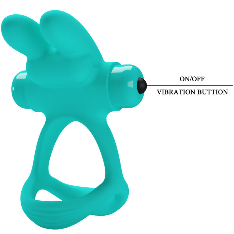 PRETTY LOVE - ANELLO VIBRATORE CONIGLIO VERDE DANTE - PRETTY LOVE MALE | Lingerie Harness Boutique