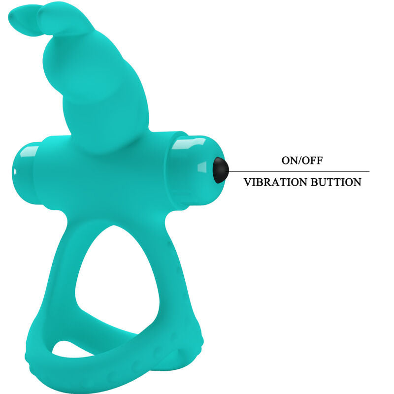 PRETTY LOVE - ANELLO VIBRATORE CONIGLIO VERDE FIGGY - PRETTY LOVE MALE | Lingerie Harness Boutique