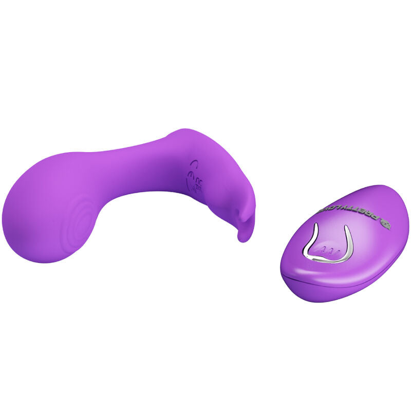 PRETTY LOVE - TELECOMANDO IDABELLE VIBRAZIONE E PULSAZIONE VIOLA - PRETTY LOVE BOTTOM | Lingerie Harness Boutique