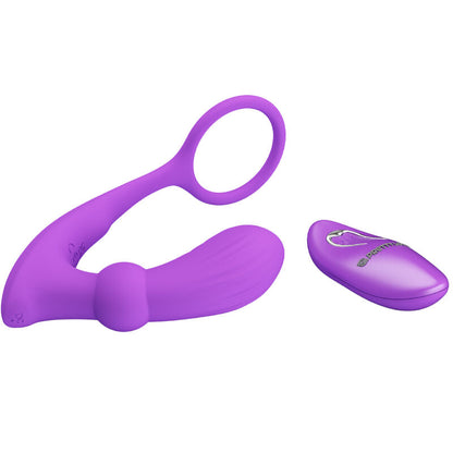 PRETTY LOVE - ANELLO WARREN E VIBRATORE ANALE VIOLA - PRETTY LOVE BOTTOM | Lingerie Harness Boutique