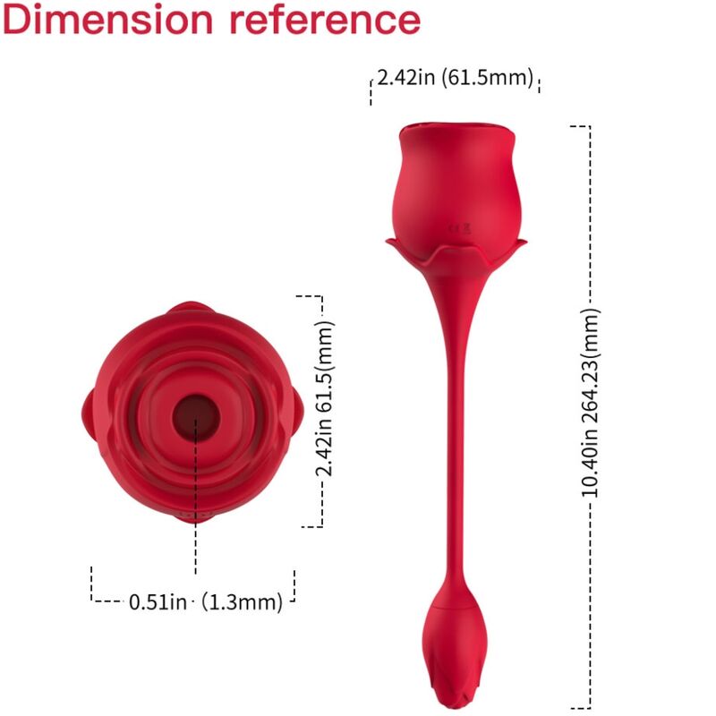ARMONY - LECCATURA VIBRANTE DEL CLITORIDE ROSA E VIBRATORE ROSSO - ARMONY STIMULATORS | Lingerie Harness Boutique
