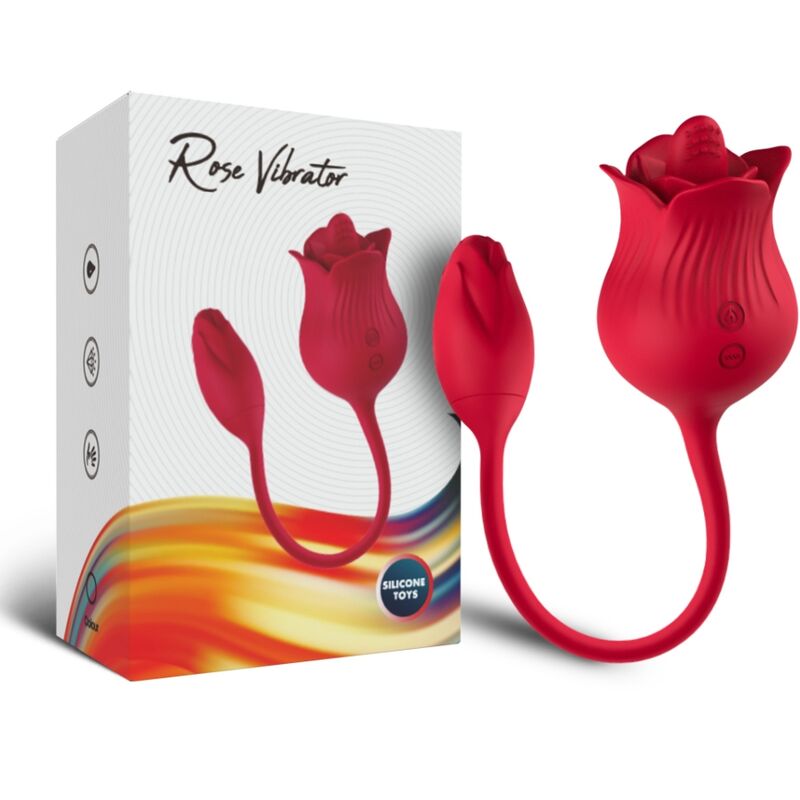 ARMONY - VIBRATORE ROSA CON COLA ROSSO - ARMONY STIMULATORS | Lingerie Harness Boutique