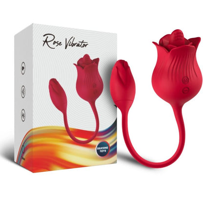 ARMONY - VIBRATORE ROSA CON COLA ROSSO - ARMONY STIMULATORS | Lingerie Harness Boutique