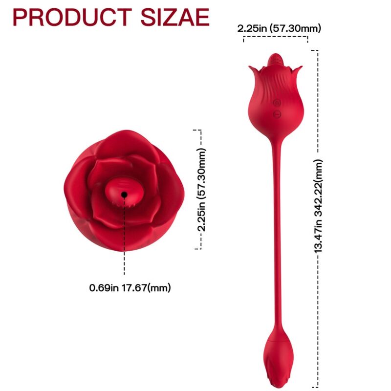ARMONY - VIBRATORE ROSA CON COLA ROSSO - ARMONY STIMULATORS | Lingerie Harness Boutique