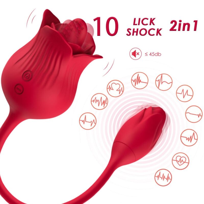 ARMONY - VIBRATORE ROSA CON COLA ROSSO - ARMONY STIMULATORS | Lingerie Harness Boutique