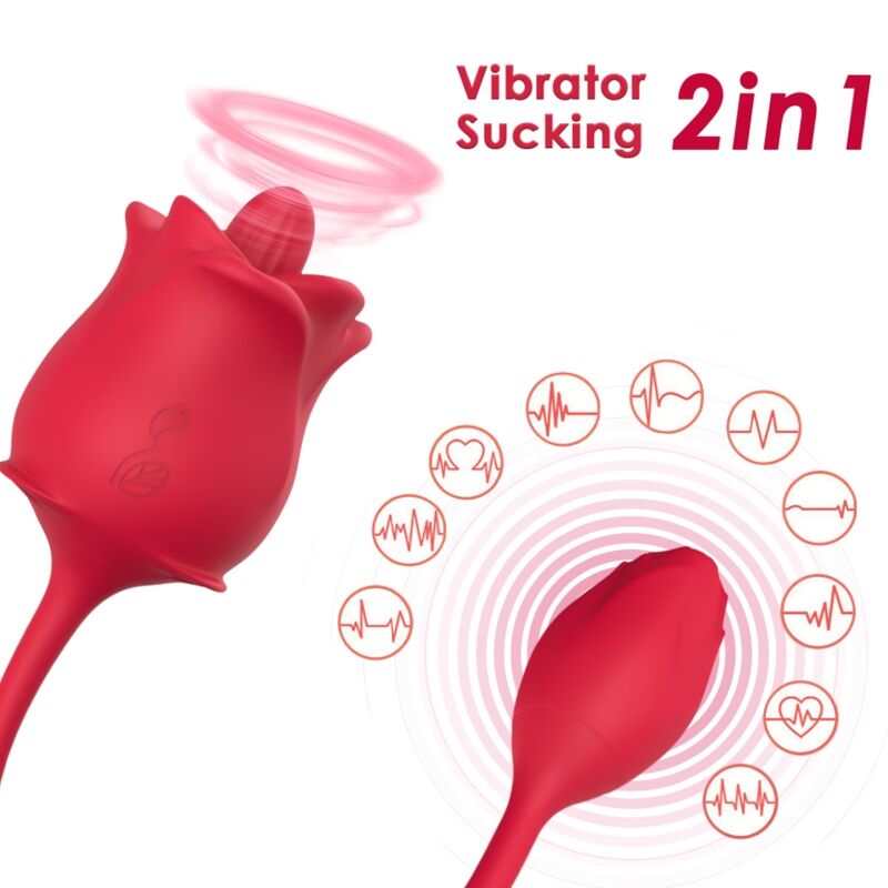 ARMONY - STIMOLATORE E VIBRATORE ROSA COLA ROSSO - ARMONY STIMULATORS | Lingerie Harness Boutique