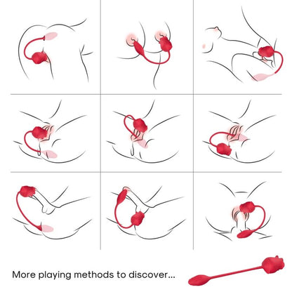 ARMONY - STIMOLATORE E VIBRATORE ROSA COLA ROSSO - ARMONY STIMULATORS | Lingerie Harness Boutique
