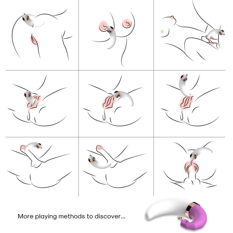 ARMONY - SWEETMOON LECCATA CLITORITE VIBRANTE E PUNTO G ROSA - ARMONY STIMULATORS | Lingerie Harness Boutique