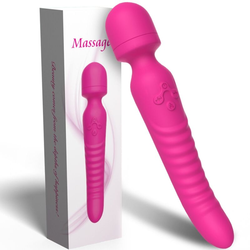 ARMONY - MISSION MASSAGGIATORE E VIBRATORE EFFETTO CALORE FUCSIA - ARMONY MASSAGERS | Lingerie Harness Boutique