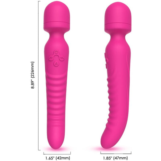ARMONY - MISSION MASSAGGIATORE E VIBRATORE EFFETTO CALORE FUCSIA - ARMONY MASSAGERS | Lingerie Harness Boutique