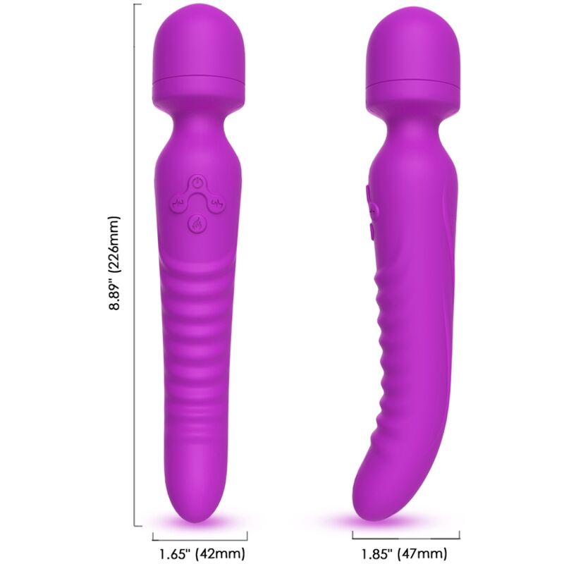 ARMONY - MASSAGGIATORE E VIBRATORE MISSION EFFETTO CALORE VIOLA - ARMONY MASSAGERS | Lingerie Harness Boutique