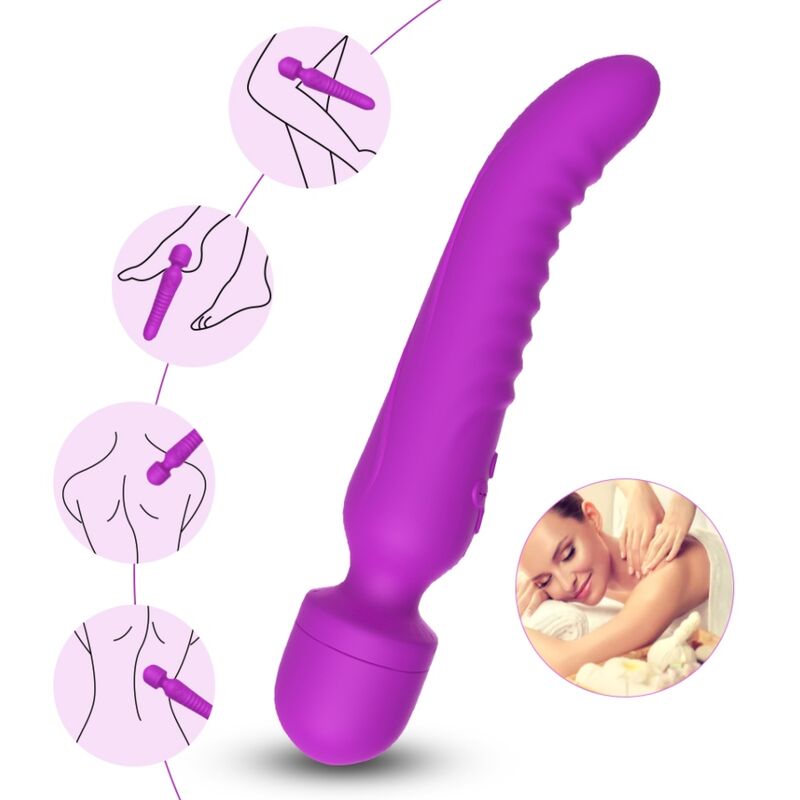 ARMONY - MASSAGGIATORE E VIBRATORE MISSION EFFETTO CALORE VIOLA - ARMONY MASSAGERS | Lingerie Harness Boutique