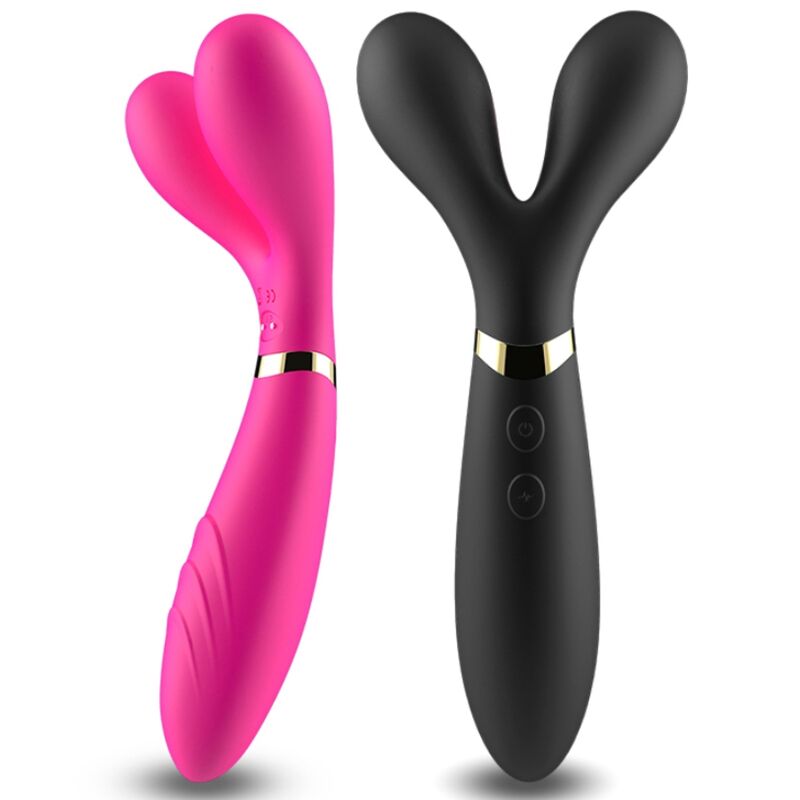 ARMONY - MASSAGGIATORE E VIBRATORE A Y-WAND DOPPIA TESTA FUCSIA - ARMONY MASSAGERS | Lingerie Harness Boutique
