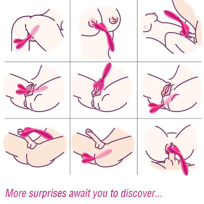ARMONY - MASSAGGIATORE E VIBRATORE A Y-WAND DOPPIA TESTA FUCSIA - ARMONY MASSAGERS | Lingerie Harness Boutique