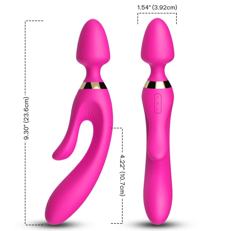 ARMONY - MASSAGGIATORE E VIBRATORE RABBIT FUCSIA - ARMONY MASSAGERS | Lingerie Harness Boutique
