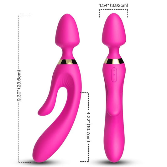 ARMONY - MASSAGGIATORE E VIBRATORE RABBIT FUCSIA - ARMONY MASSAGERS | Lingerie Harness Boutique